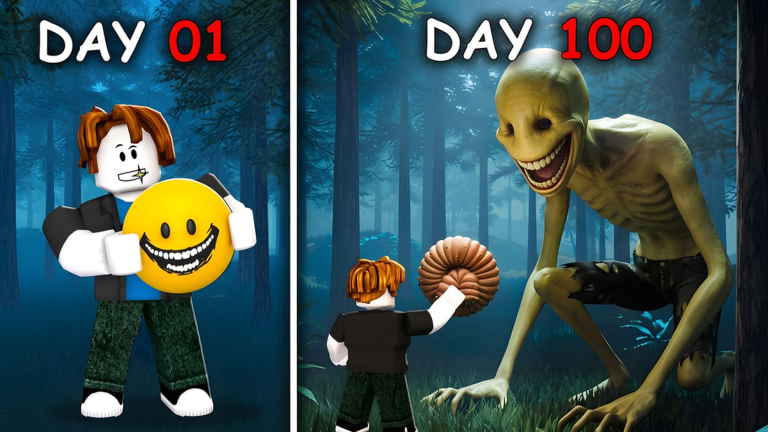 Official Raise an Anomaly artwork of a Day 01 ball and a Day 100 forest giant